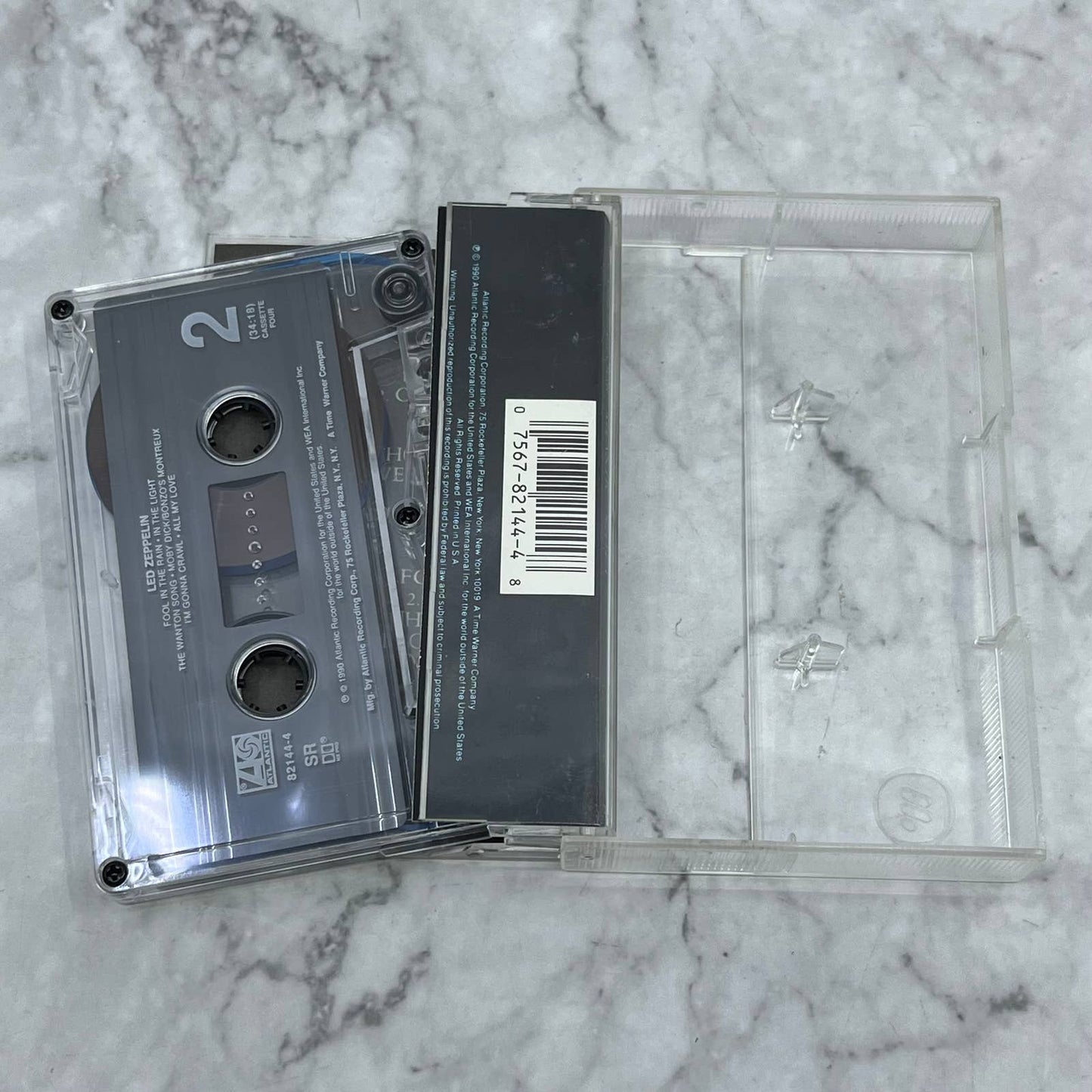 LED ZEPPELIN IV Cassette Four Atlantic 7 Cassette Tape TB5-13