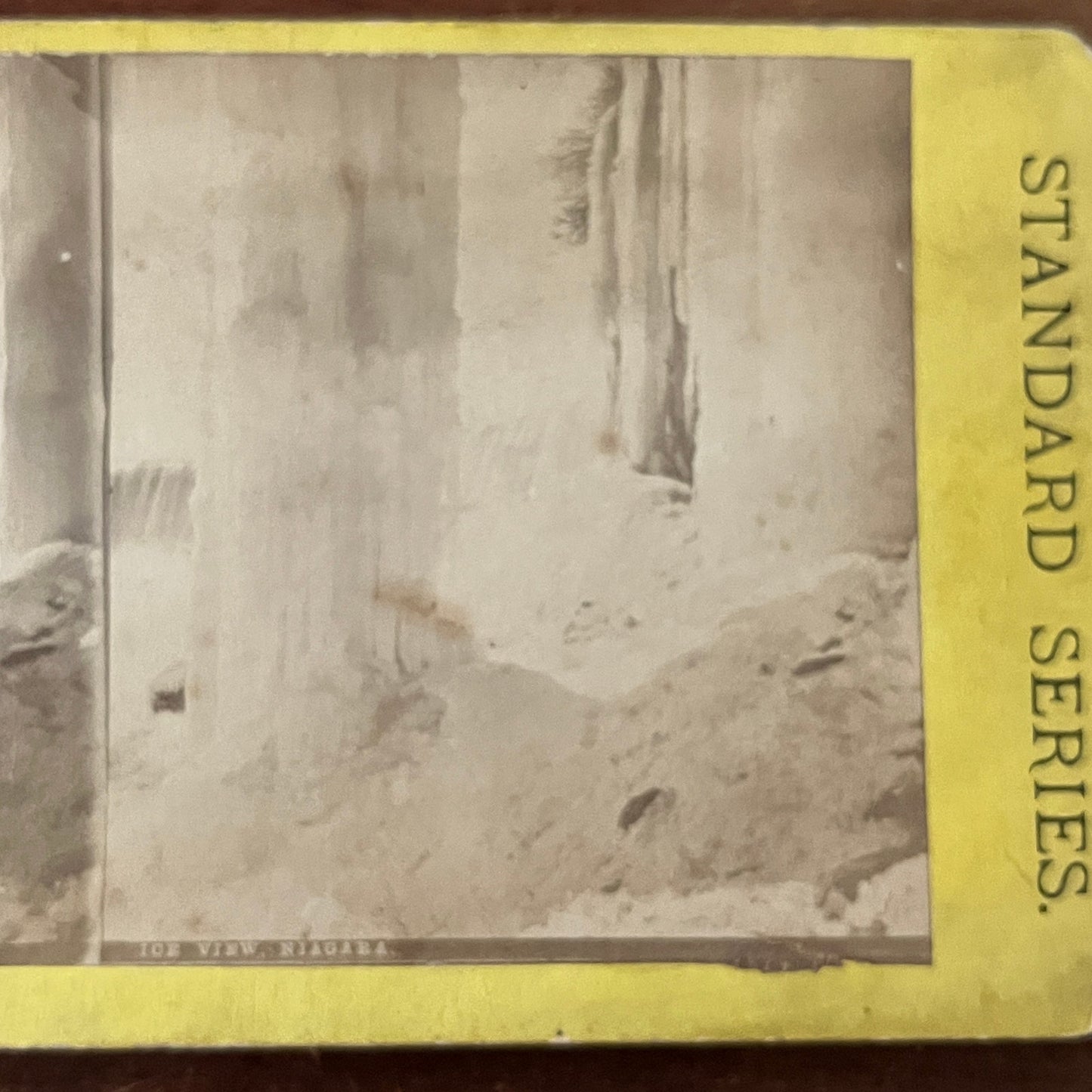 Ice View at Niagara Antique Stereoview Card H2-4