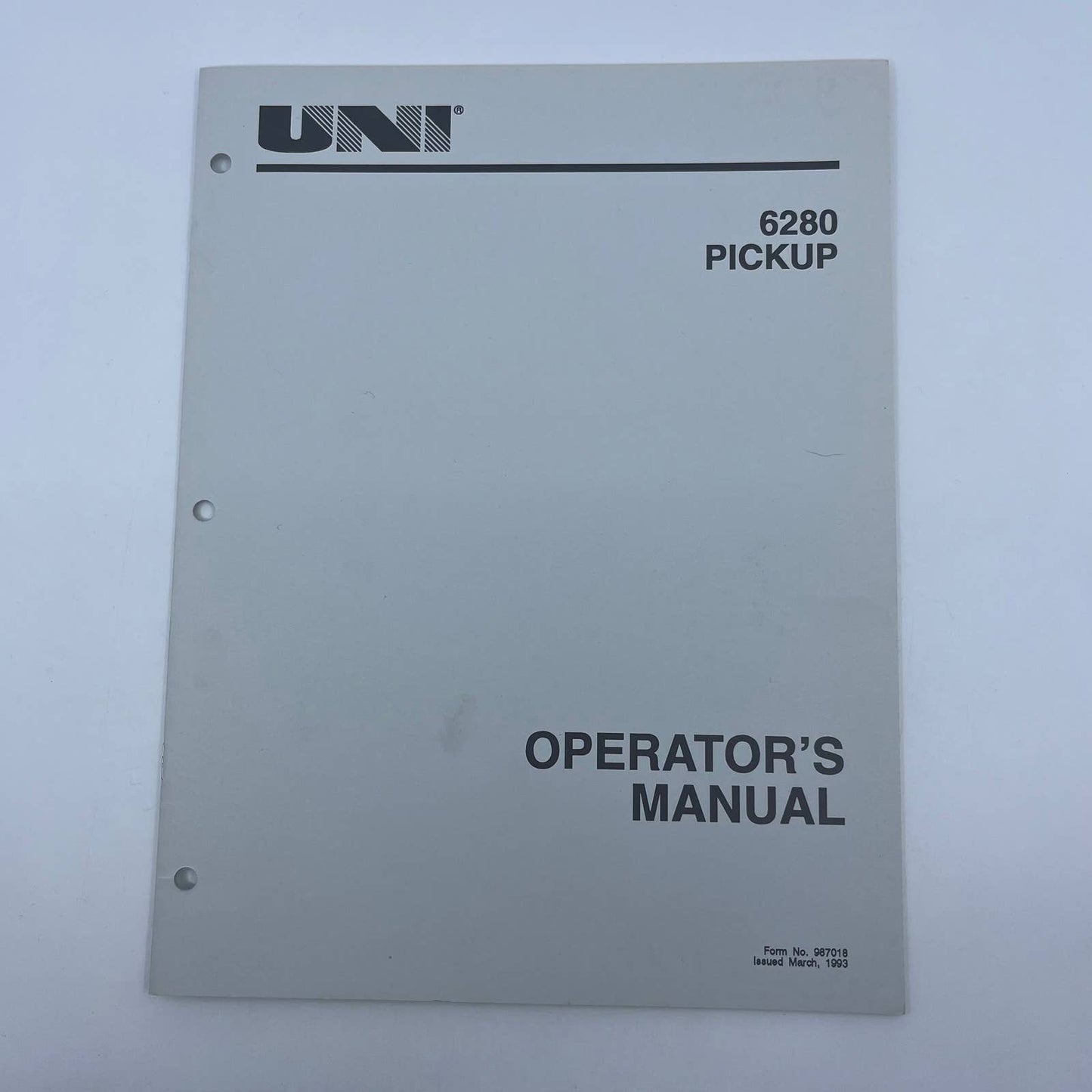 Original New Idea 6280 Pickup 5/93 Attachment Implement Operator's Manual TB9