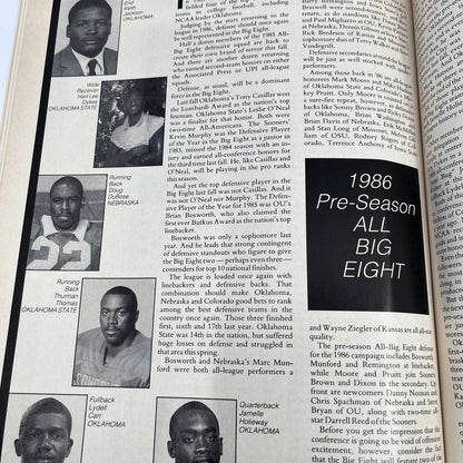 1986 Nebraska Huskers Illustrated College Football Preview Magazine TH3