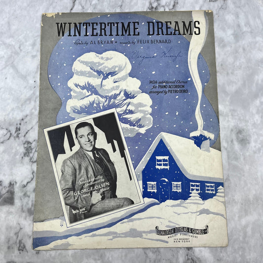 Vintage Sheet Music - Wintertime Dreams - Felix Bernard George Olsen V39-3