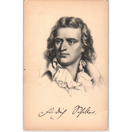 Friedrich Von Schiller Sketch Germany Stengel c1910 Original Postcard TK1-23
