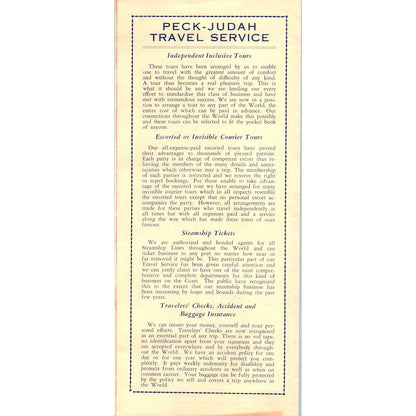 1947 Trip Itinerary The Peck Judah Co Travel Advisors LA to Cedar City AD7