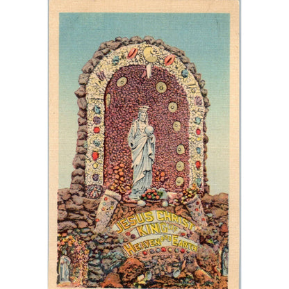 Christ The King, Dickeyville Wisconsin Original Postcard TJ9-P3