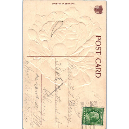 A Note From Waldport Oregon Baby in Cabbage 1910 Original Postcard TK1-P15