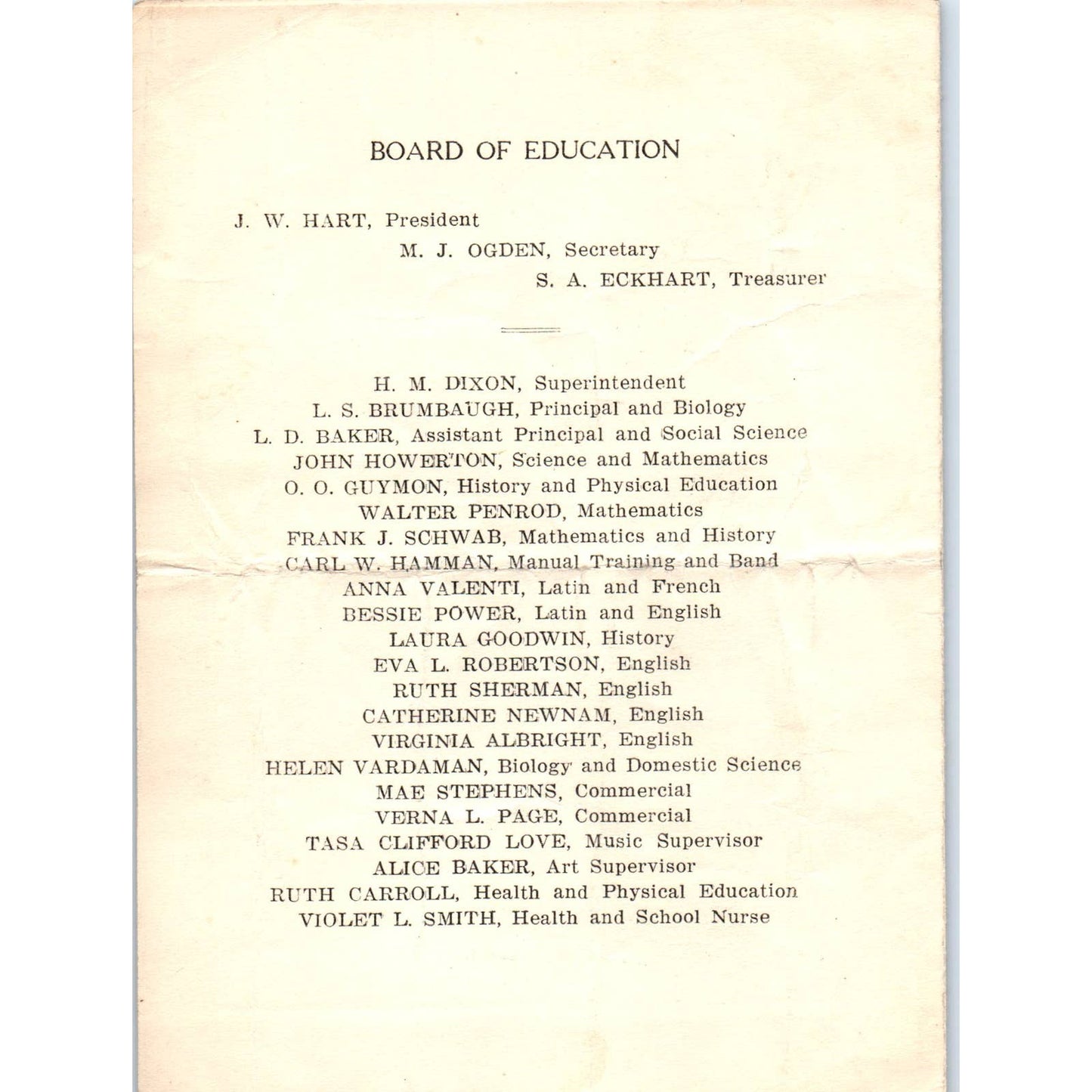 1934 Original Kendallville High School 55th Annual Commencement Program AD8