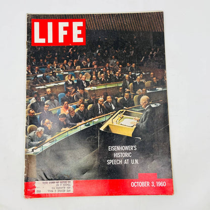 October 3, 1960 LIFE Magazine - EISENHOWER'S SPEECH AT THE U.N. TA4