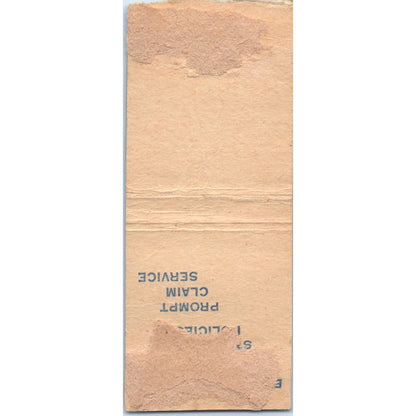 Clipper Agency Ins. Kansas City MO Advertising Matchbook Cover MM9-4