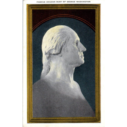 George Washington Famous Houdon Bust Original Postcard TK1-P1