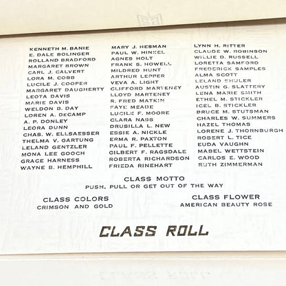 1929 Liberal Kansas High School Commencement Invitation Clara Nass AC2