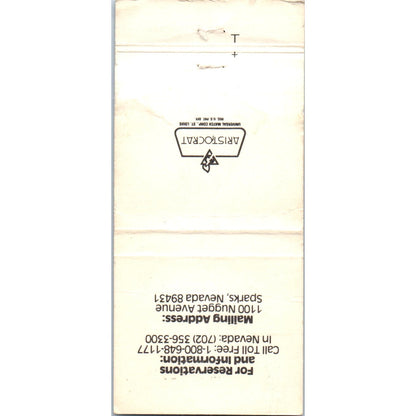 John Ascuaga's Nugget Hotel Casino Reno NV Advertising Matchbook Cover MM10-3