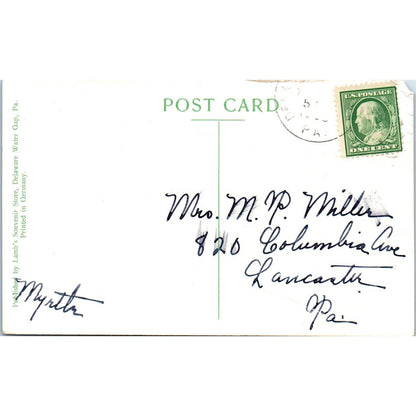 Antique Postcard Twilight View, Delaware Water Gap PA TD8-P2