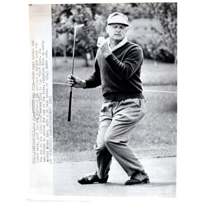 1965 Original Press Photo Golf Joe Kirkwood Jr. Indy 500 Open 8x10" AD2