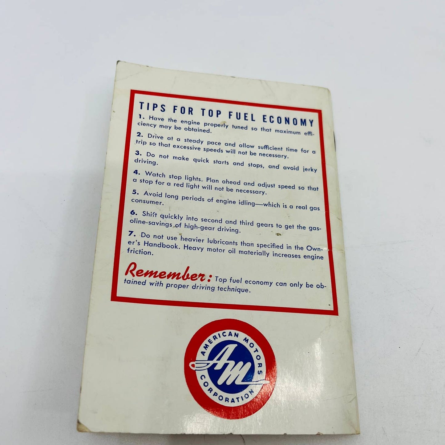 1959 AMC Rambler Owners Manual User Guide Book ORIGINAL BA1