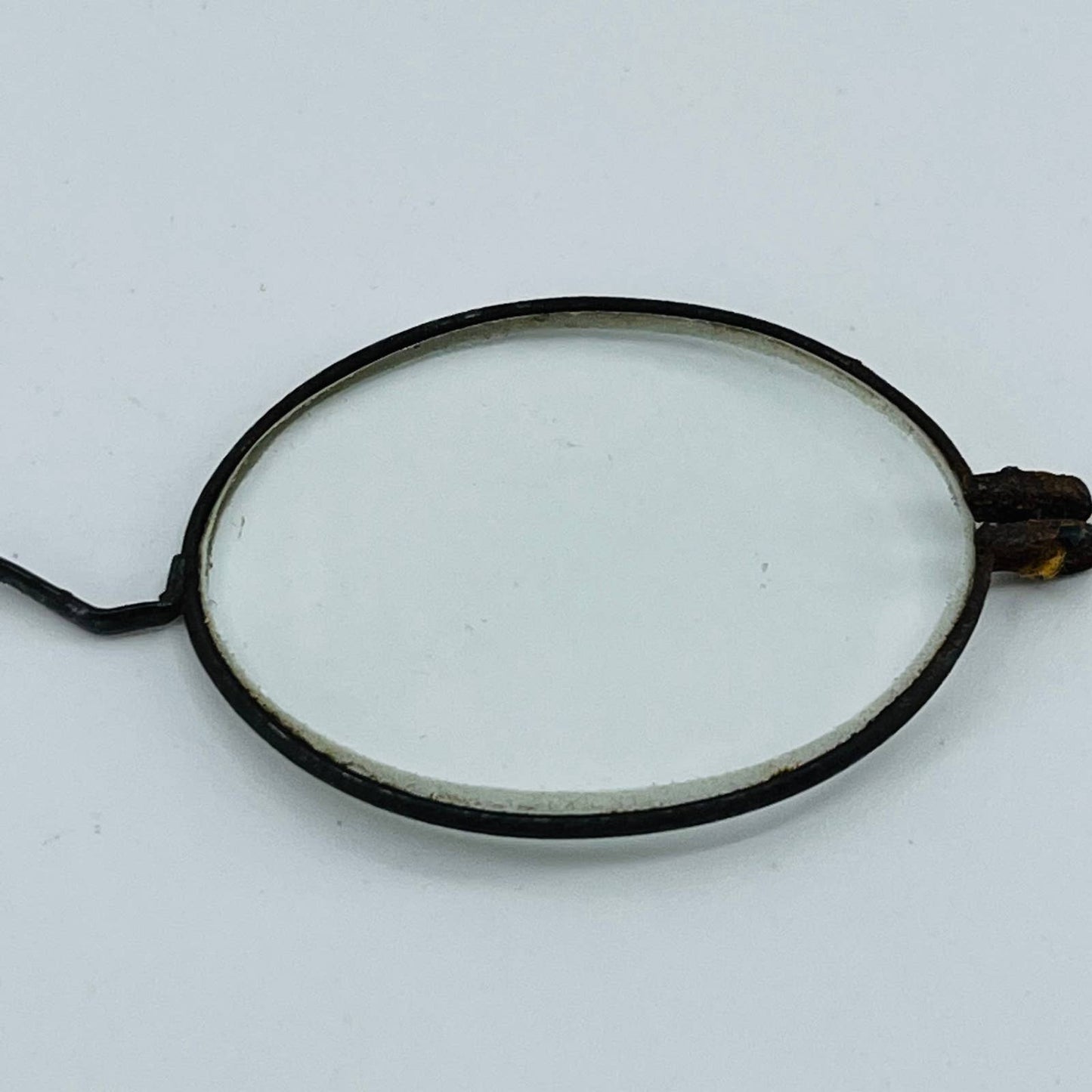 Antique 1860s Civil War Era Eyeglasses Metal Frame No Arms