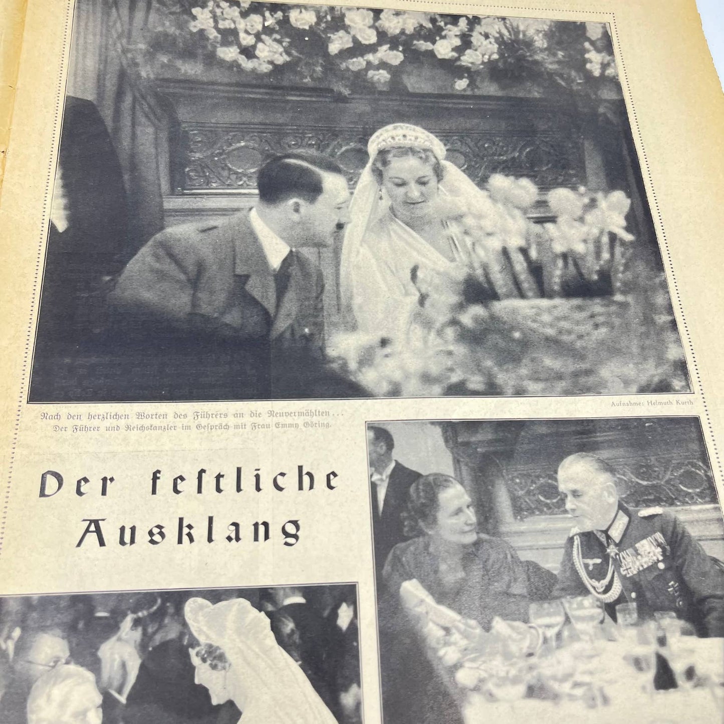 WWII Berliner Illustrated Newspaper Apr 17 1935 General Goering Wedding FL3