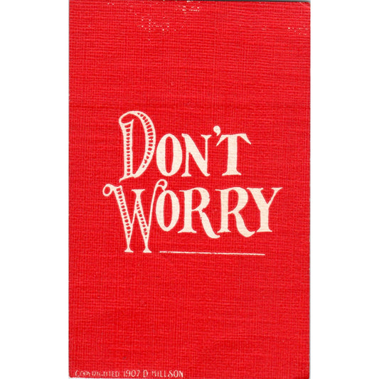 Don't Worry 1908 Original Postcard PB1