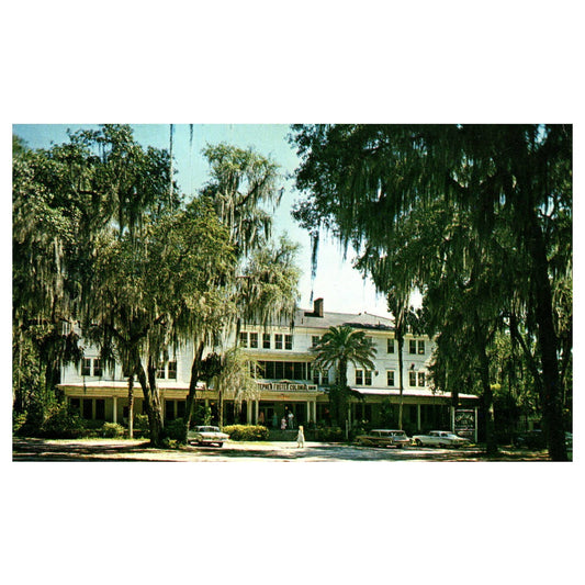 Vtg Postcard- The Colonial Inn Near Stephen Foster Memorial White Springs FL AD9