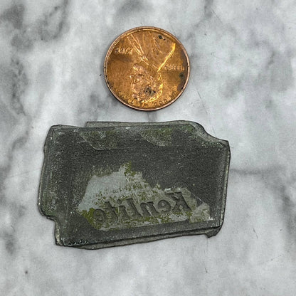 Vintage Printing Letterpress Printers Block Plate KENLITE TJ511