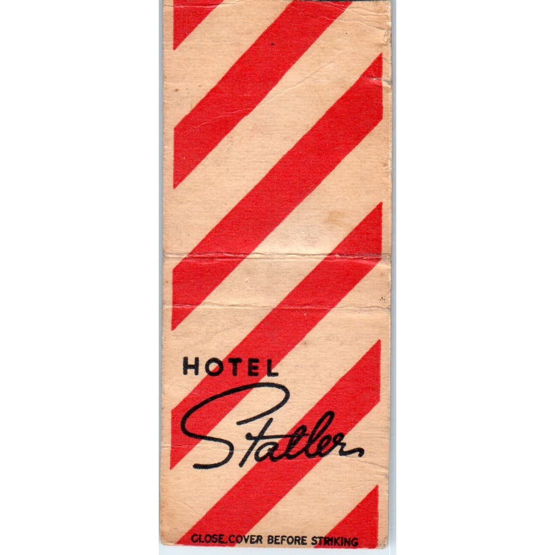 1952 The Los Angeles Statler Hotel Advertising Matchbook Cover SA9-M6