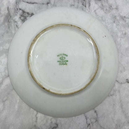 Meito China Hand Painted Purple Floral 7 1/2 Inch Plate Made In Japan TA7-5