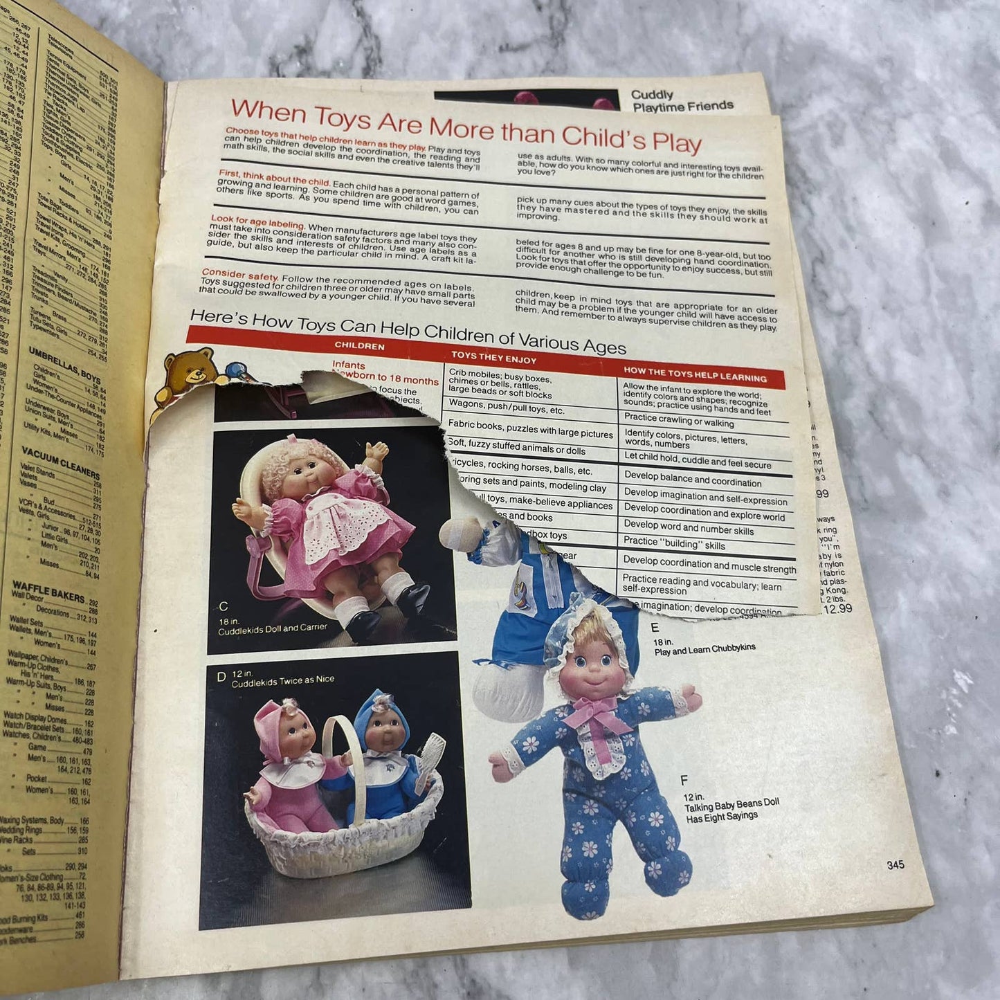 1985 JC Penny Christmas Wish Book Catalog - Great Vintage Toys & Gifts S3