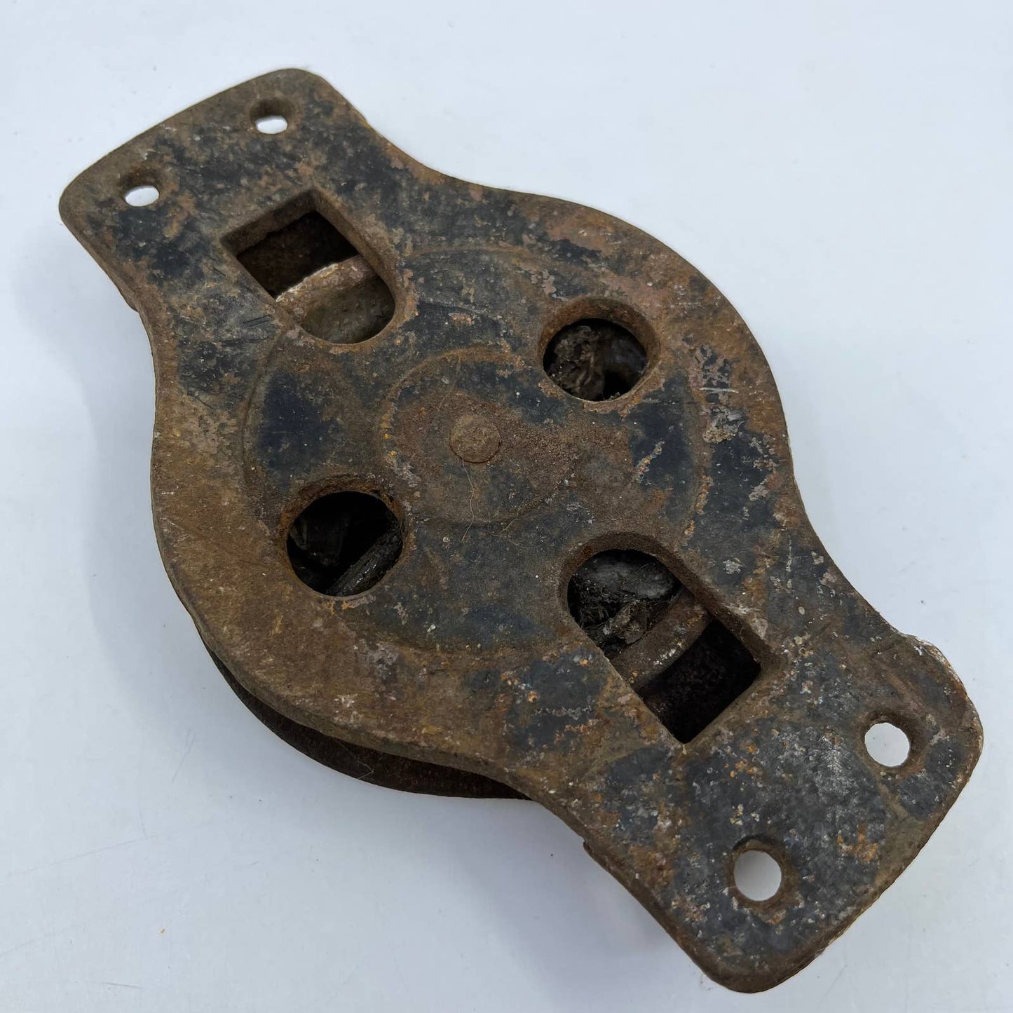 Antique Wall Mount Cast Iron Wall Pulley Industrial Farmhouse TH2