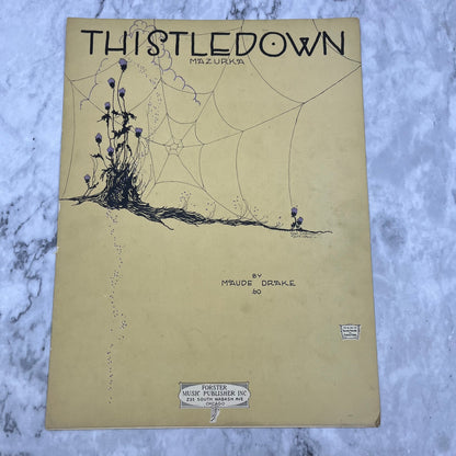 1921 Sheet Music -  Thistledown - Mazurka Maude Drake V39-4