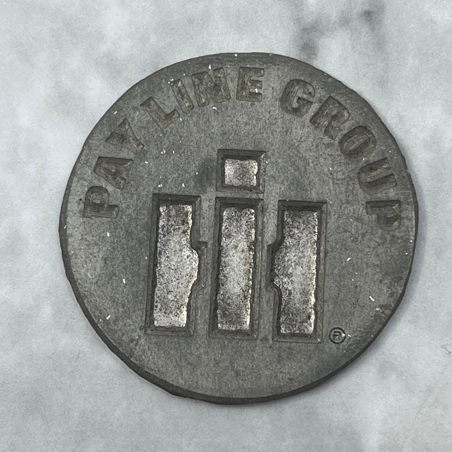 Vintage Letterpress Printers Block Plate Pay Line Group SE845