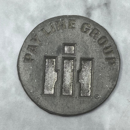 Vintage Letterpress Printers Block Plate Pay Line Group SE845