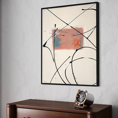 Original Framed Mixed Media Abstract Art Painting 16x20 “I Alone” With COA
