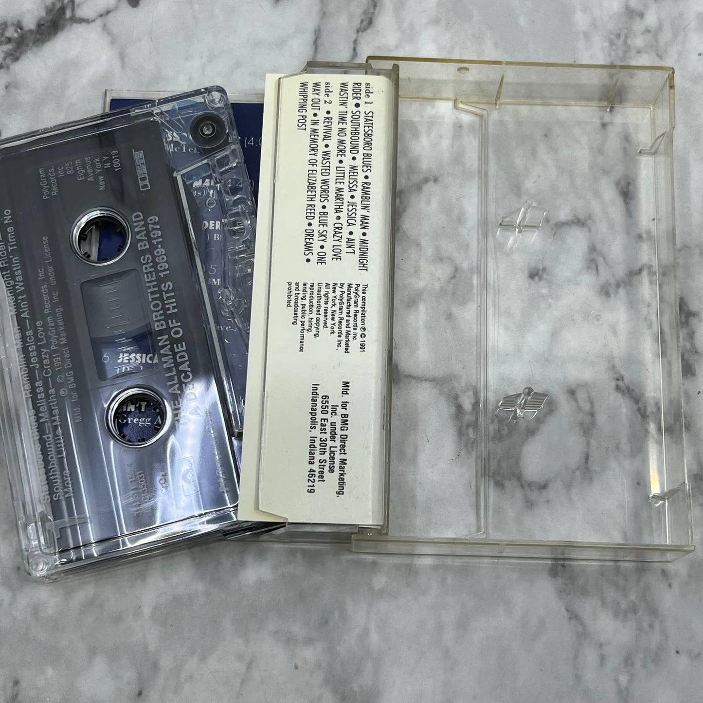 Allman Brothers Band A Decade of Hits 69-79 Cassette Tape￼ TJ5-73