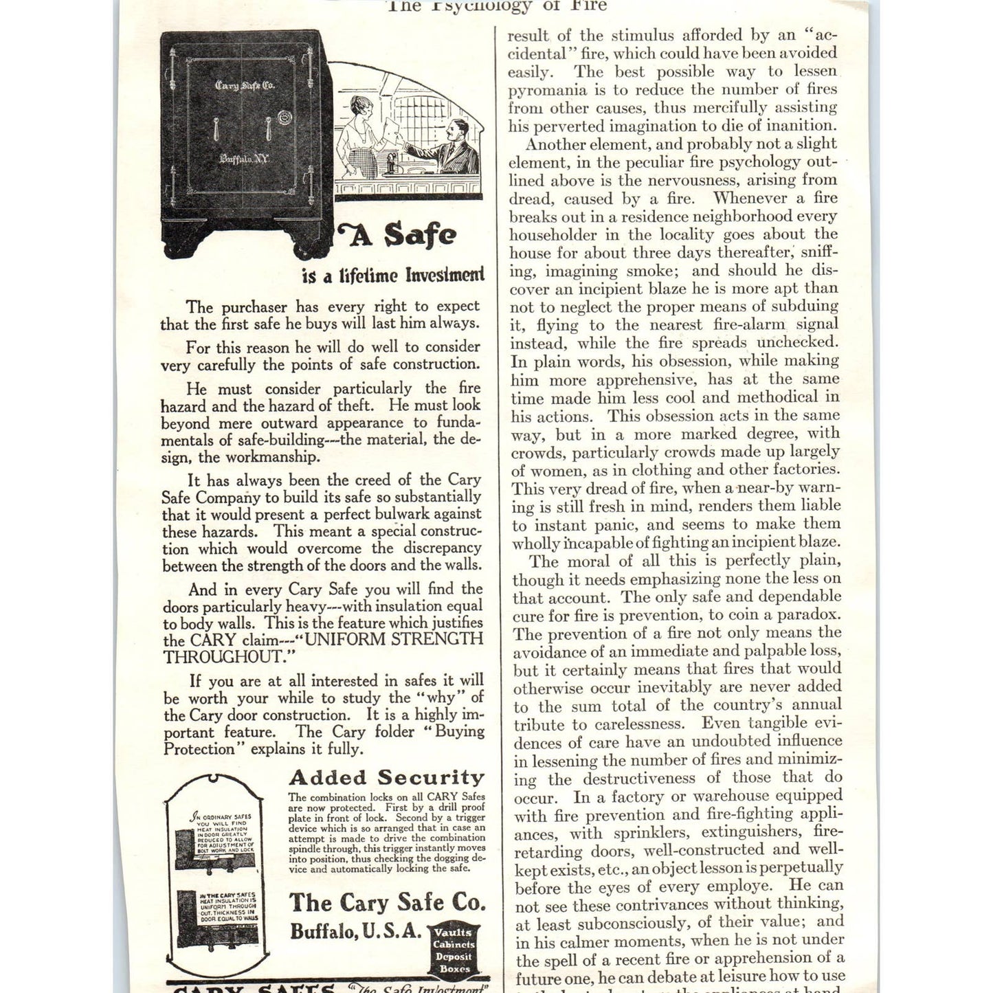 c1920 Harper's Magazine Ad - Pyrene Motorboat Fire Extinguisher TF6-1