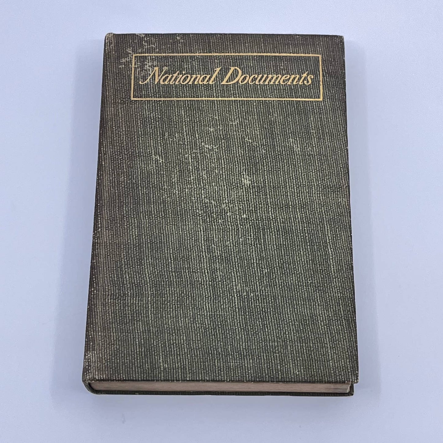 1906 National Documents - State Papers - by Howard Wilford Bell TF3