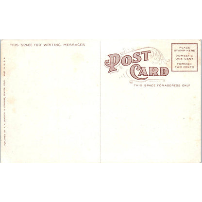 White City Denver Colorado c1910 Original Postcard TK1-28