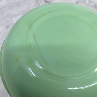 Vintage Fire King Jadeite 2 Spout Skillet Batter Bowl 6" NICE TD6