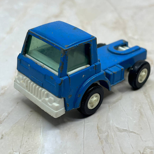 TootsieToy Semi Truck Cab Hauler Truck 1970 Blue Made USA TC5-S1