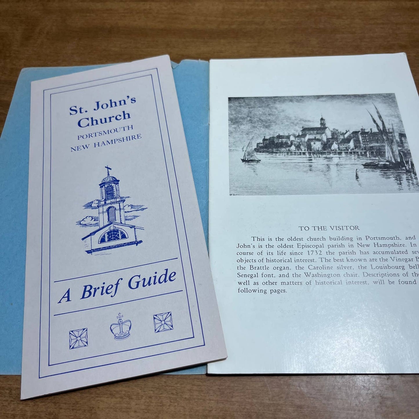 Vintage 1967 Booklet and Brochure St. John’s Church Portsmouth New Hampshire NE1