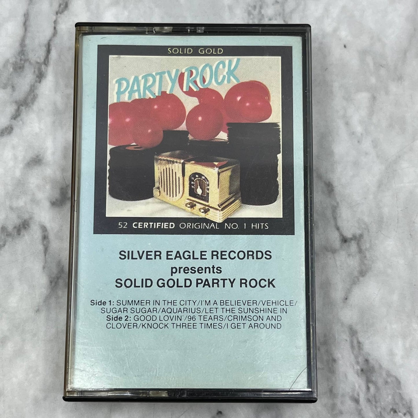 Silver Eagle Records 1982 Solid Gold Party Rock Cassette Tape￼ TC7-44