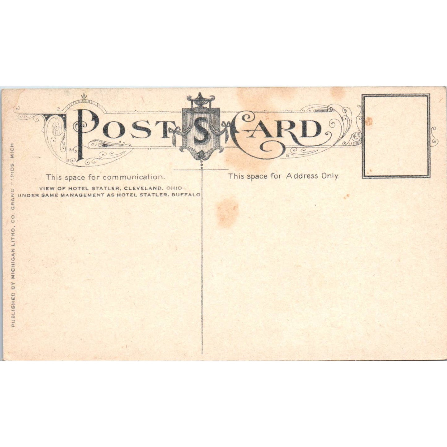 Antique Postcard Lattice Room Hotel Statler Cleveland OH TD8-O2