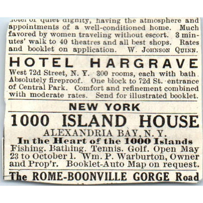 c1920 Harper's Magazine Ad - Portland Casco Bay Travel Ad Maine EA3-2