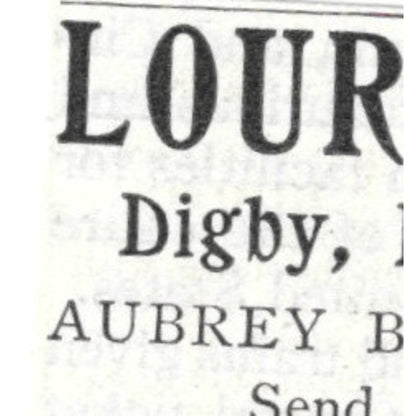 Lour Lodge Digby Nova Scotia Aubrey Brown - 1903 Original Ad AK5-S34