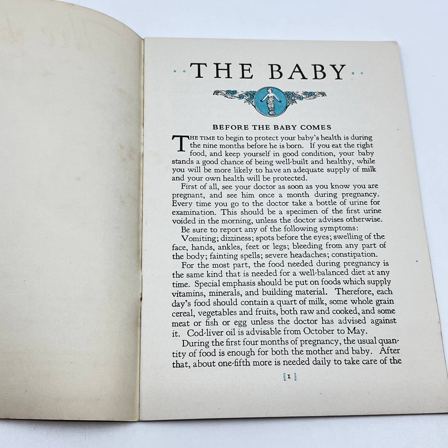 1950s The Baby - Baby Care Booklet Metropolitan Life Insurance TF7