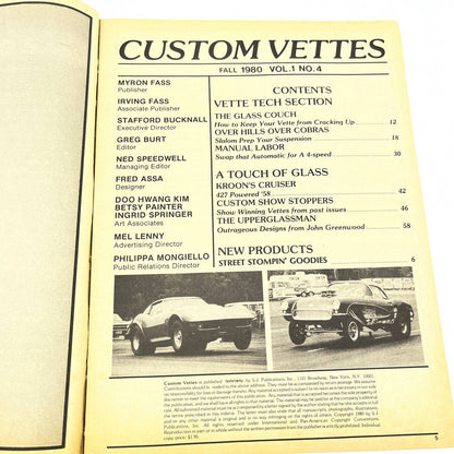 1980 Fall Custom Vettes Magazine Corvette Special Custom Vette Roundup TG1
