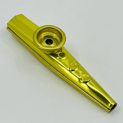 1950s Vintage Gold Tin Kazoo Toy TB6