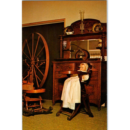 Santa Ynez Valley Museum Walnut Chairs & Doll CA Original Postcard PB6
