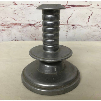 Vintage Wilton Solid Pewter Candlestick Centerpiece Modern Industrial TH8