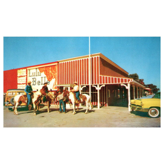 Vintage Postcard - The Lulu Belle Horse Riding Scottsdale Arizona AD9
