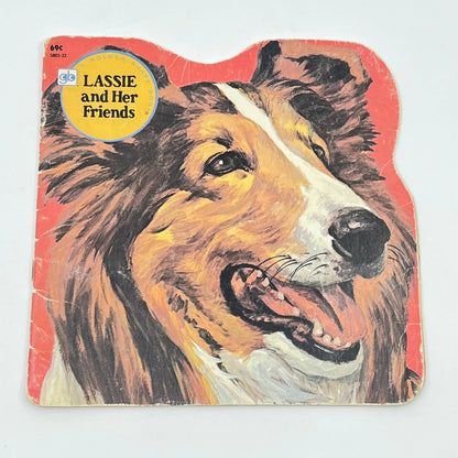 1981 Lassie and Her Friends Golden Shape Book TF5