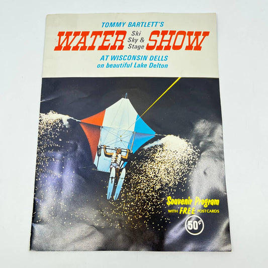 1970s Tommy Bartlett’s Ski, Sky & Stage Water Show Program Wisconsin Dells TE3